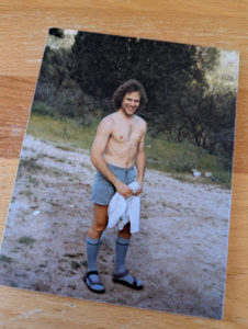 The author in a different and wilder period of life. This is too embarrassing to describe further.